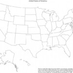 50 States Map Blank Printable Printable Maps