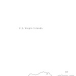 Black White US Virgin Islands Outline Map Vector Image
