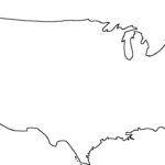 Blank Map Continental United States