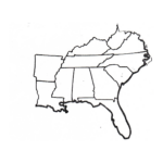 Blank Map Of Southeast Region Within Us Southeast Region Southeast