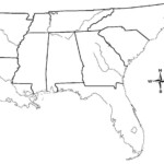 Blank Map Of The Southern United States