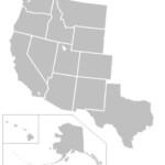 Blank Map Of The Western United States