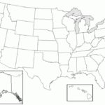 Blank Map Of United States Worksheet