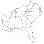 Blank Printable Map Of The United States Best Southeast Us States