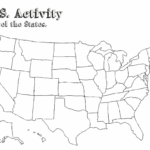 Blank State Map Worksheet Printable Map United States Map Printable