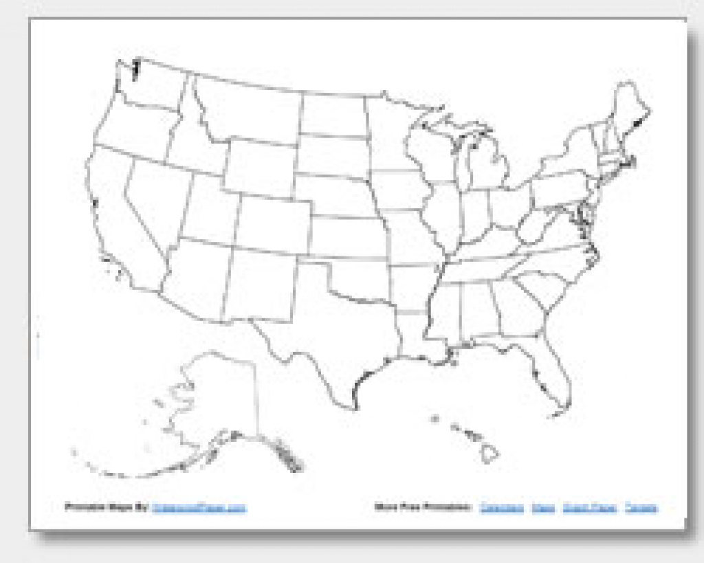 Blank States And Capitals Map Printable Printable Map