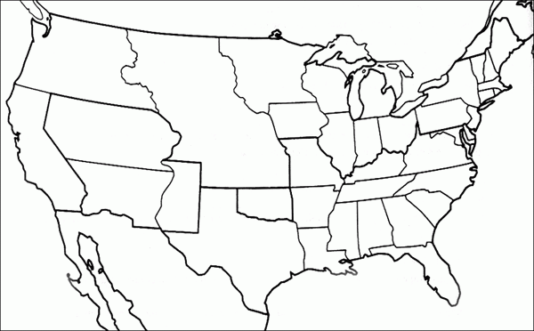 Blank United States Map 1850 United States Map Us History State Map