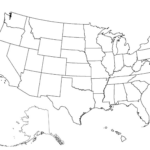 Blank US Map Free Download