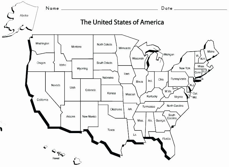 Blank Us Map Quiz Printable Regions The United States Worksheets Five 