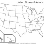 Blank Us Map With States Names Blank Us Map Name States Black White