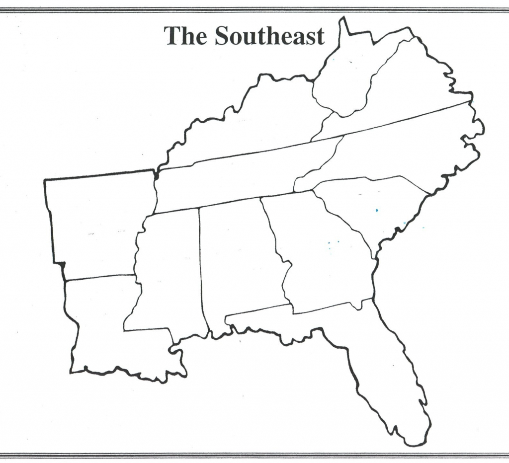 Blank Us Regions Map Printable US Maps