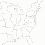 Blank Us State Map Northeast Of States New North East Usa Free Maps