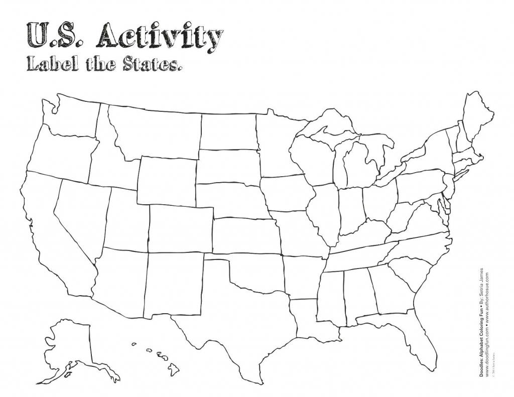 Blank Us State Map Printable Map 6 