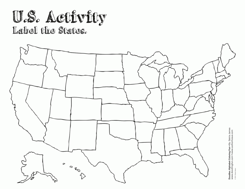 Coloring Page United States Map Coloring Home