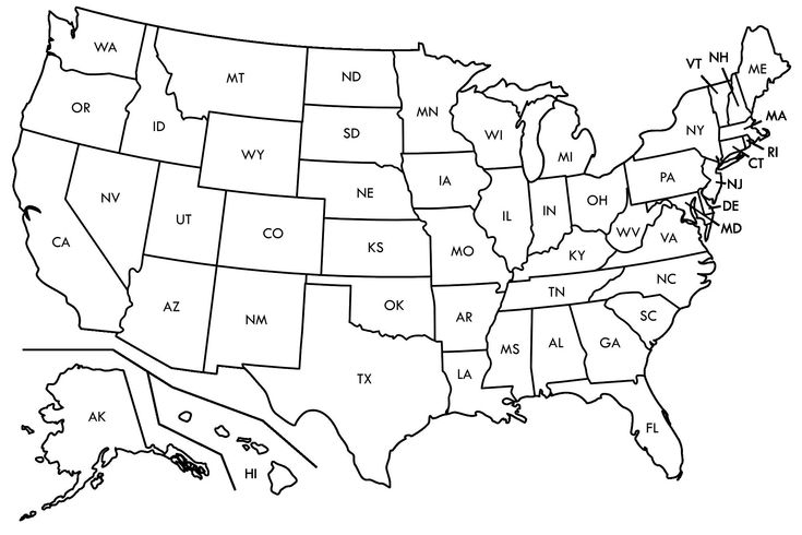 Free Map Of United States With States Labeled Free Printable Us Map 