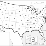 Numbered Us Map United States Quiz New Blank With Blank Us Map