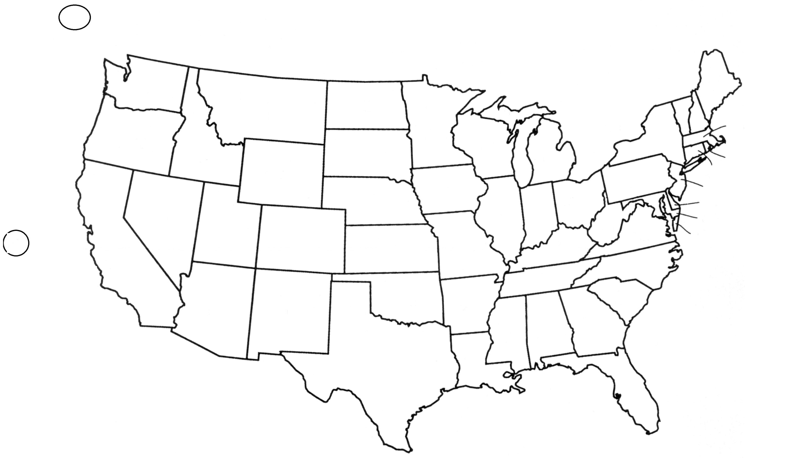 Outline Map United States Pdf