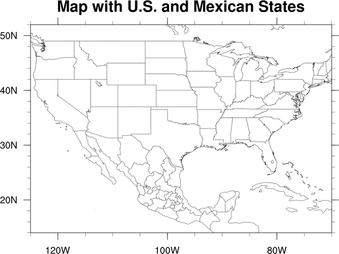 Printable Blank Map Of Mexico And Central America