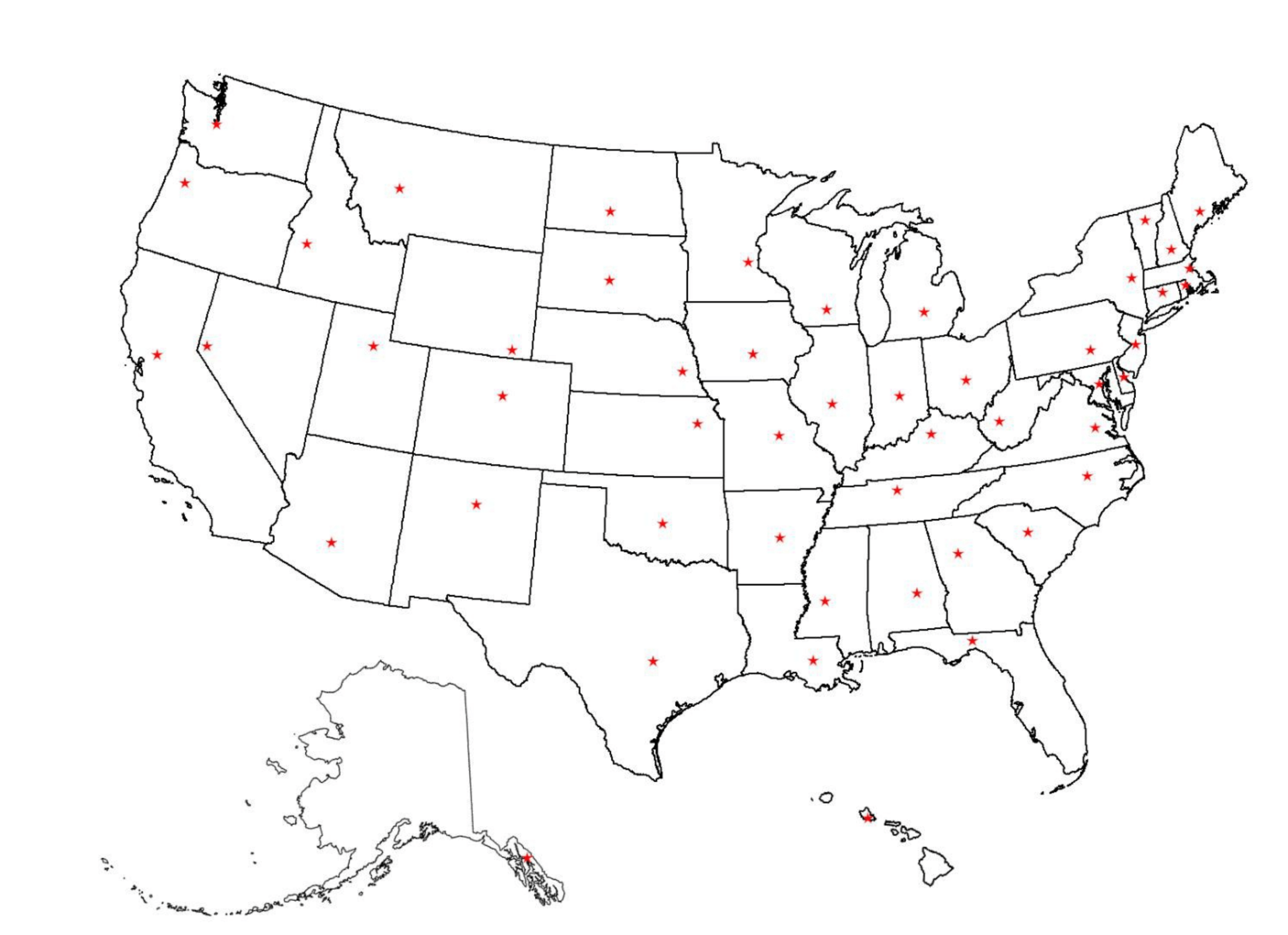 Printable State Capitals Location Map Free Download With Regard To