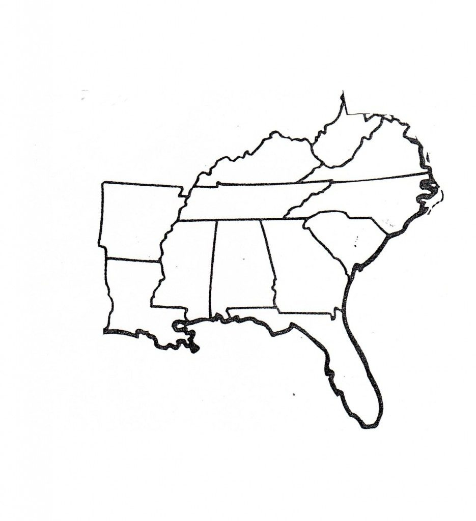 South Us Region Map Blank Save Results For Blank Map Southeast 