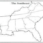 Southeast Us Map Blank Noel Paris