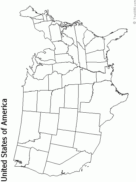 The US50 View The Blank State Outline Maps United States Map State 