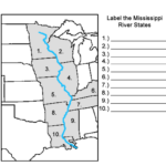 This Is A Printable Mississippi River States Label me map