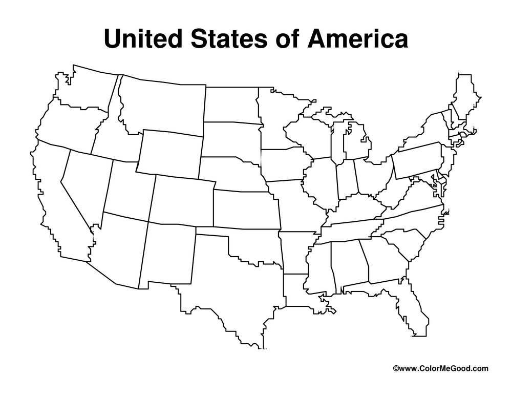 United States Blank Map Worksheet Have Fun Teaching 4 