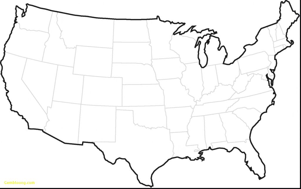 United States Map Blank Template Fresh Map Usa States Free Printable 