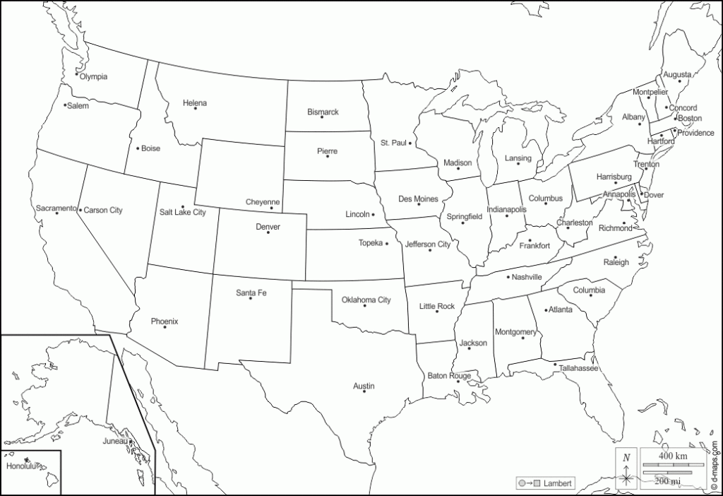 United States With Alaska And Hawaii Free Map Free Blank Map Free 