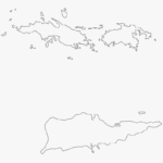 Vi Us Virgin Islands Map Outline HD Png Download Transparent Png