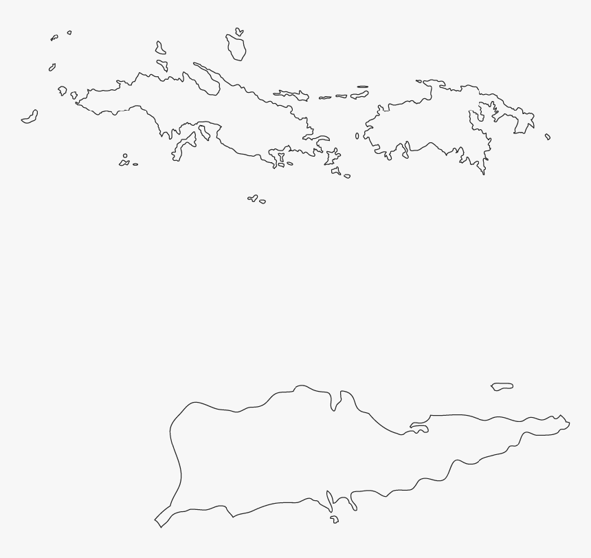 Vi Us Virgin Islands Map Outline HD Png Download Transparent Png 