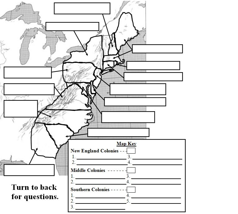 13 Colonies Map Fotolip