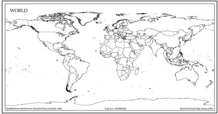 7 Best Images Of Blank World Maps Printable PDF Printable Blank World