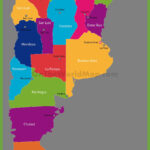 Administrative Map Of Argentina With Provinces