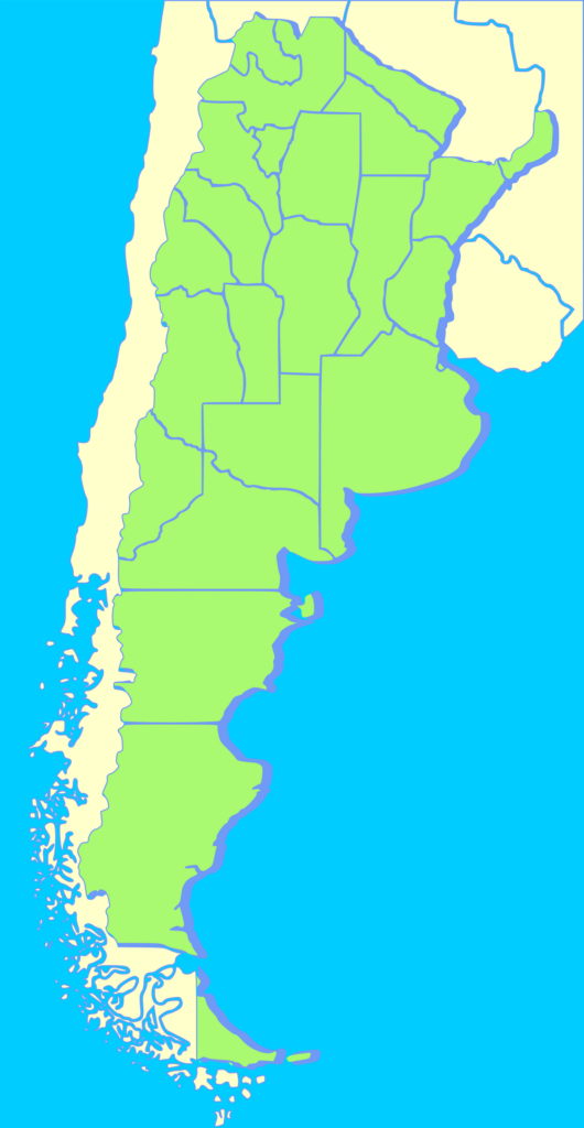 Argentina Blank Mapsof