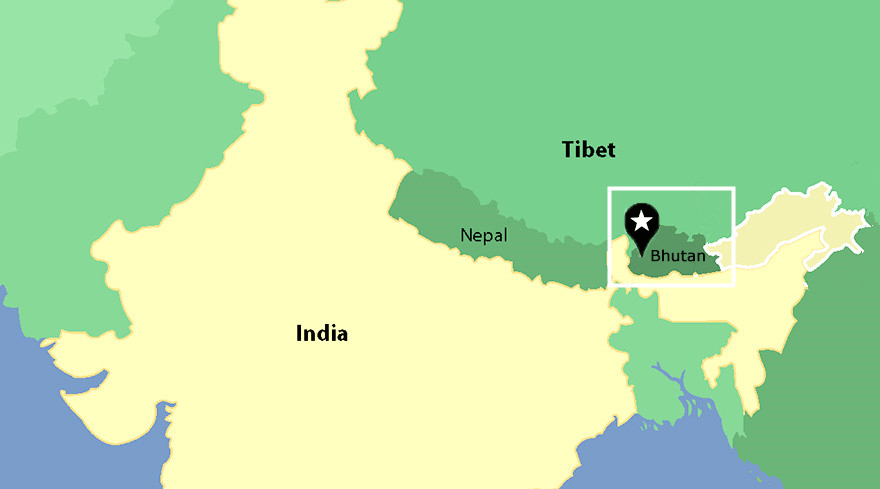 Bhutan Map Railwaystays