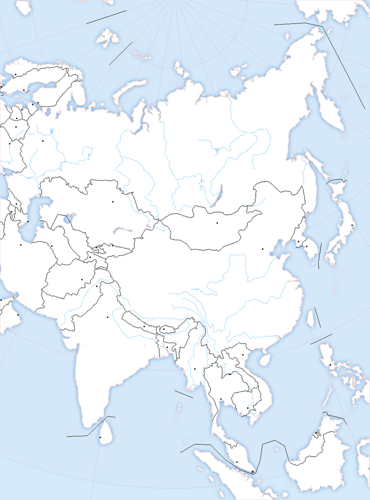 Blank map directory all of asia alternatehistory Wiki 