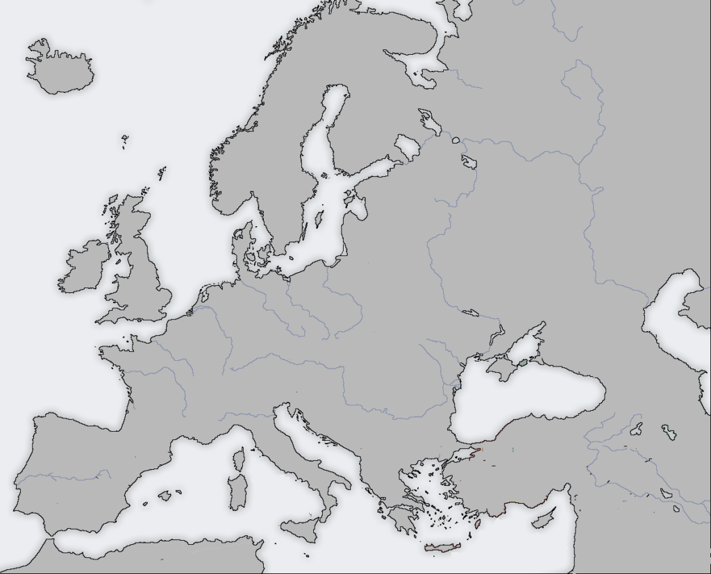 Blank map directory all of europe alternatehistory Wiki 