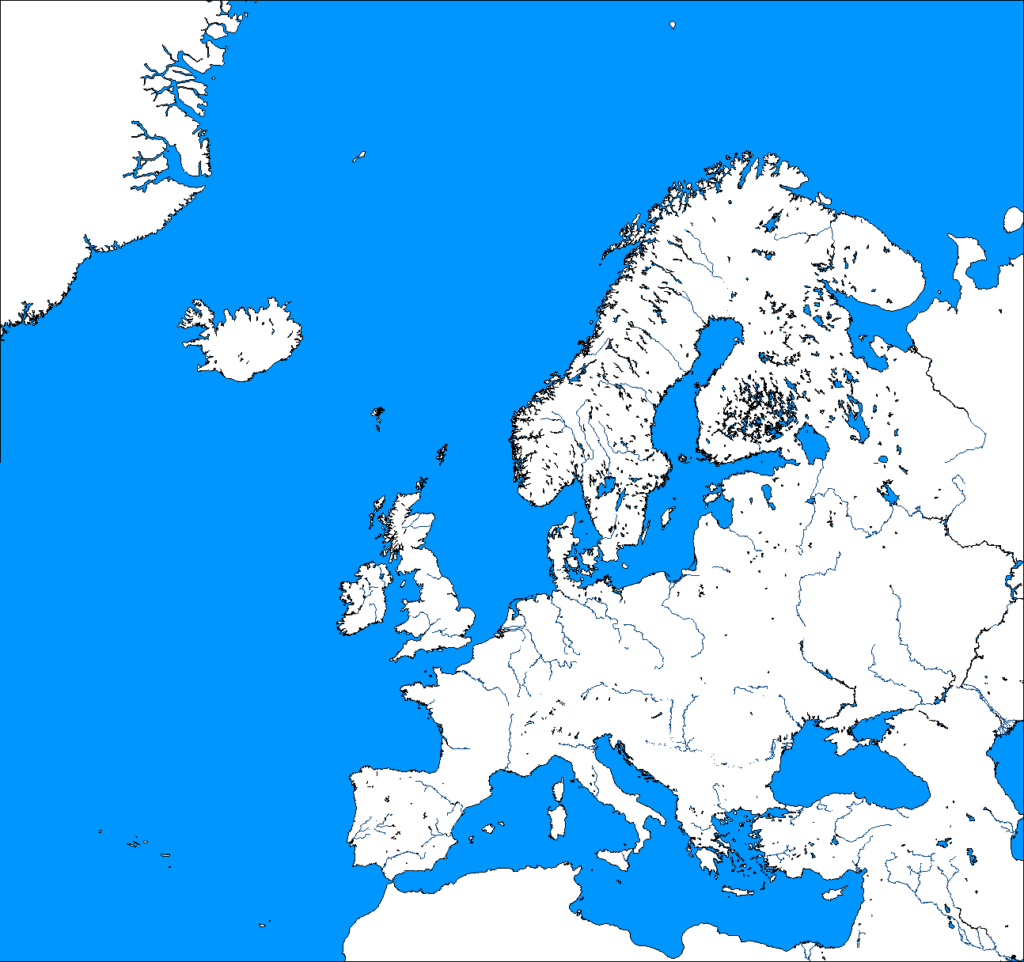 Blank map directory all of europe alternatehistory Wiki 