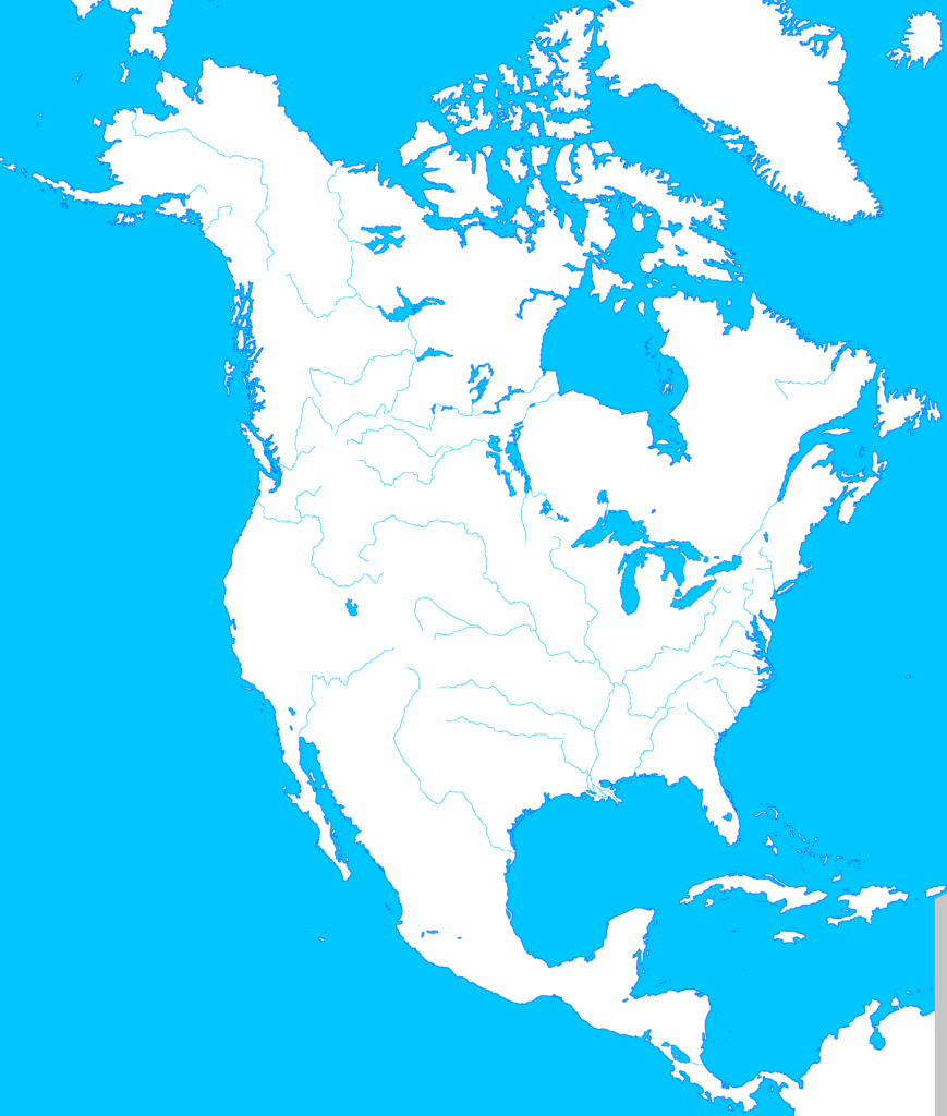 Blank map directory all of north america alternatehistory Wiki 