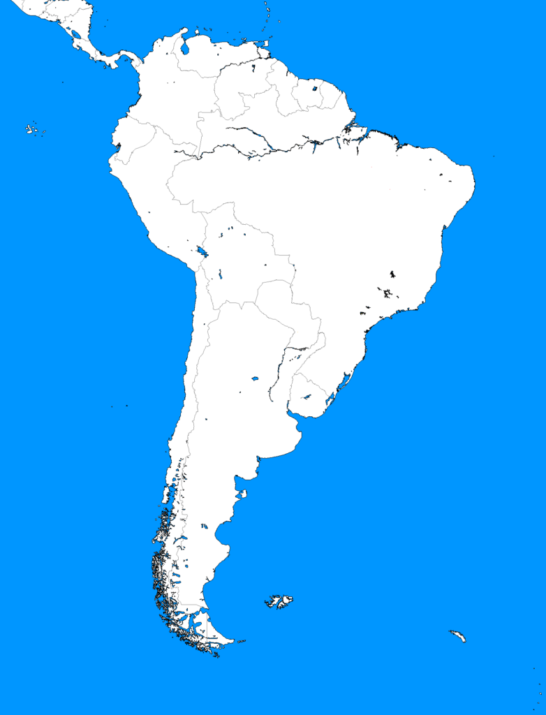 Blank map directory south america alternatehistory Wiki 