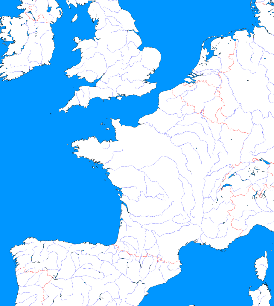Blank map directory western europe alternatehistory Wiki 