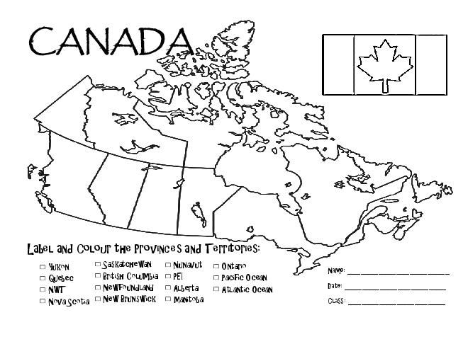 Blank Map Of Canada For Kids Map Of Canada Provinces For Kids 3 Maps 