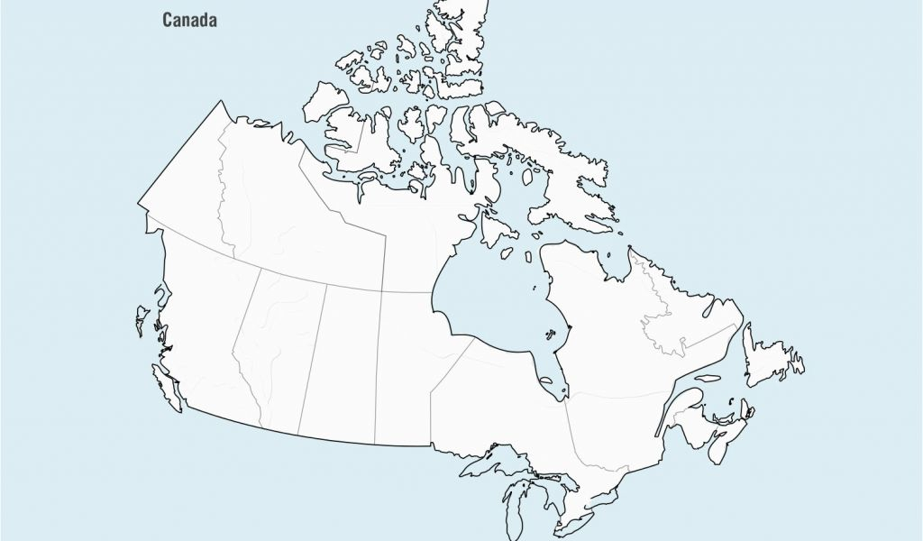 Blank Map Of Canada With Provinces Canada Map Vector Download Free