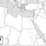 Blank Map Of The Middle East And North Africa Aldaad Arabic Culture