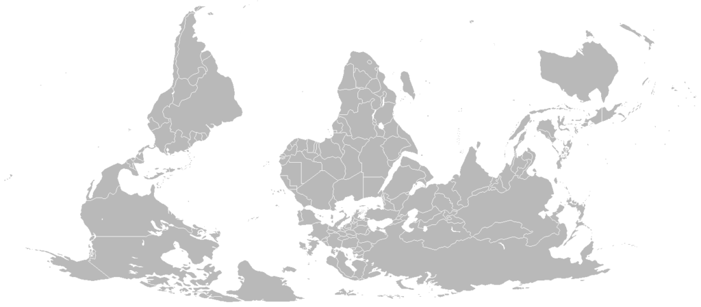 Blank Map World Reversed Mapsof