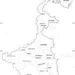Blank Simple Map Of West Bengal Cropped Outside