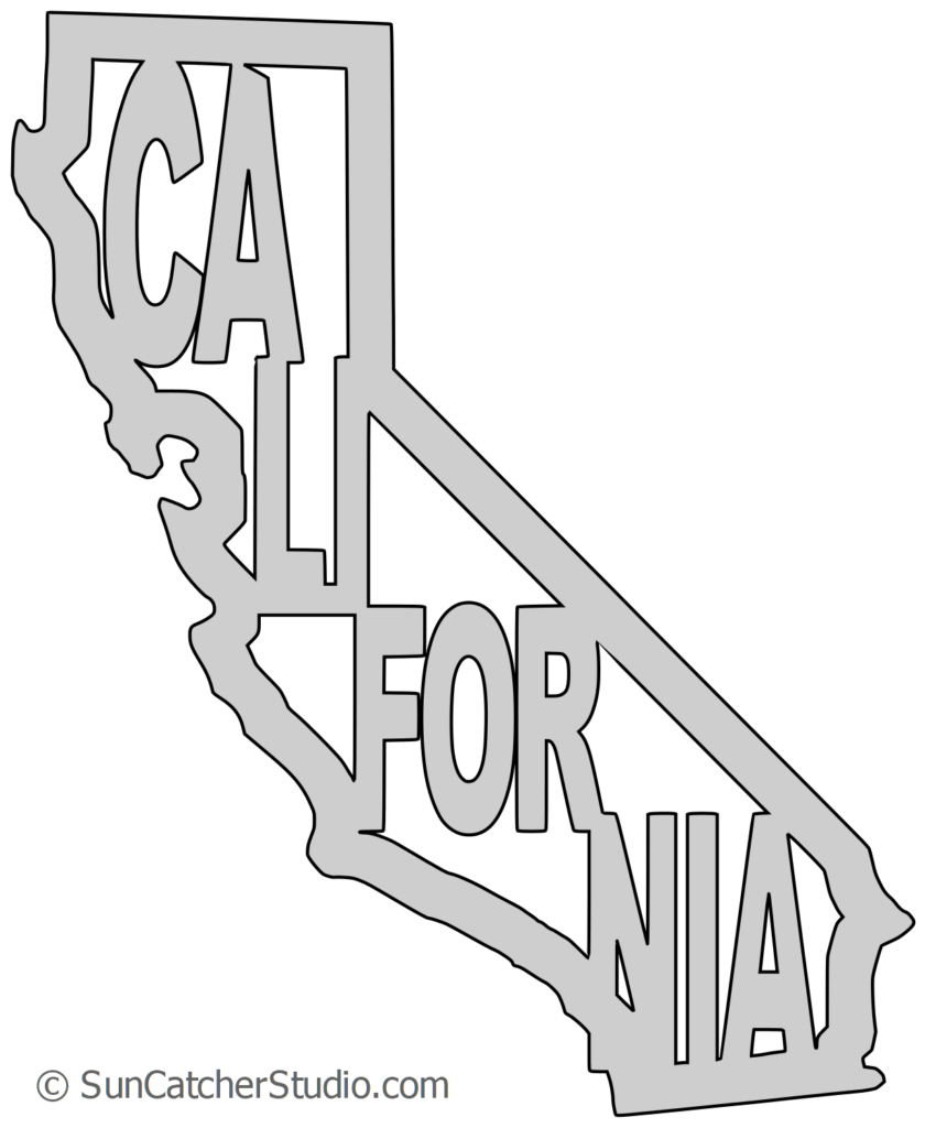 California State Outline Vector At Vectorified Collection Of 