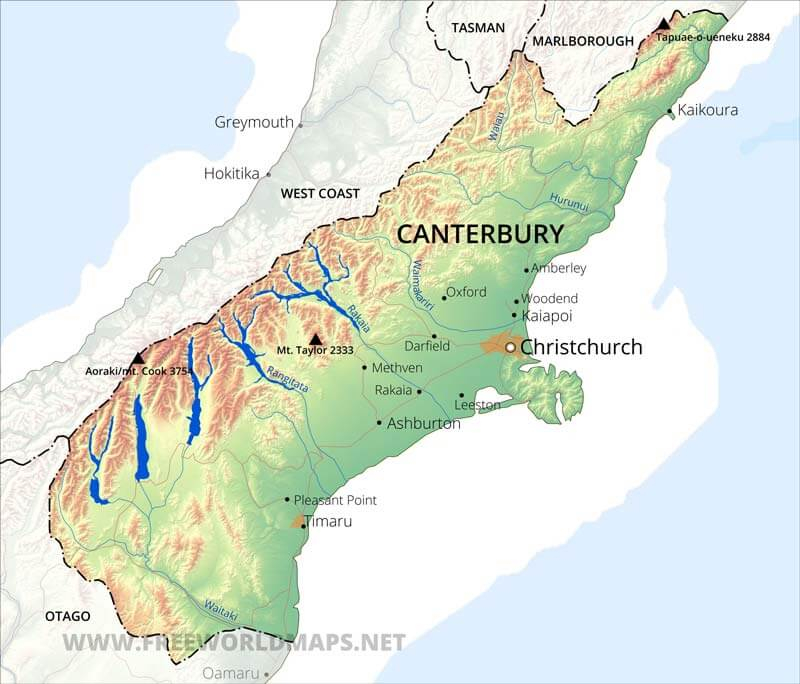 Canterbury Maps NZ